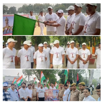 150वीं पटेल जयंती पर रन फॉर यूनिटी दौड़ का पुलिस विभाग ने किया आयोजन